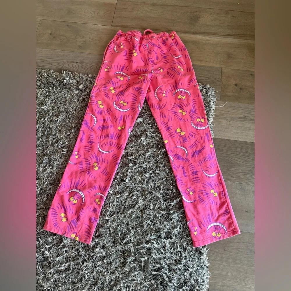 Disney Cheshire Cat Pink Lounge Pajama Pants Size Small - Picture 4 of 4